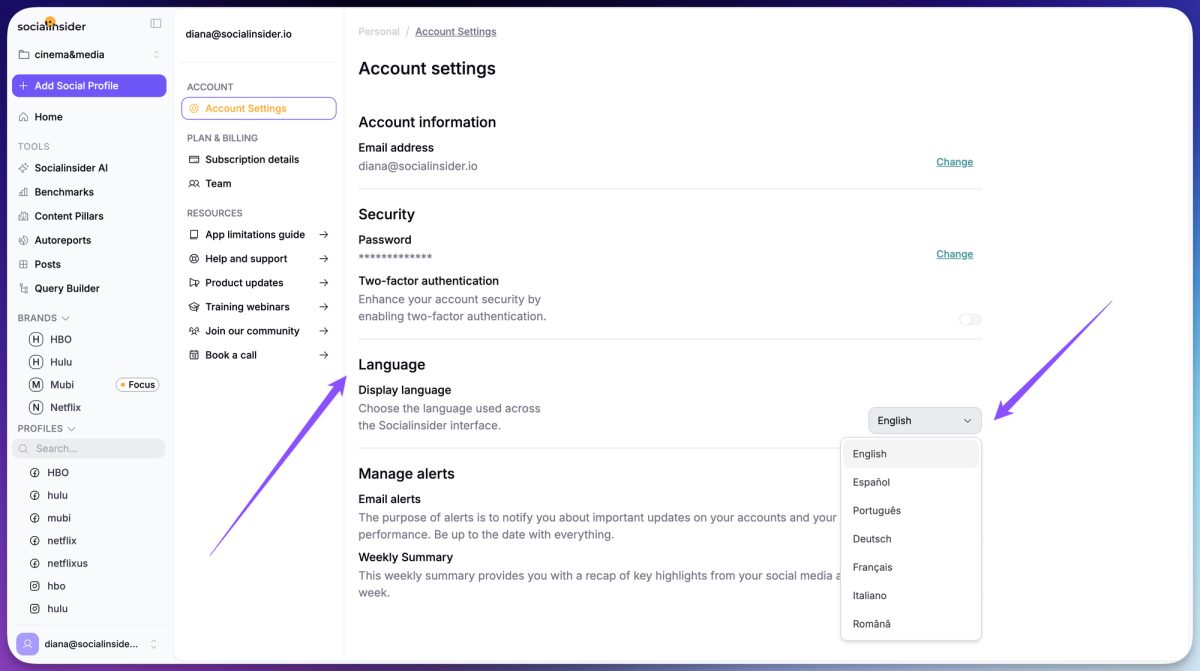 Socialinsider’s July Update: Multilingual Dashboards and Reports for Global Teams
