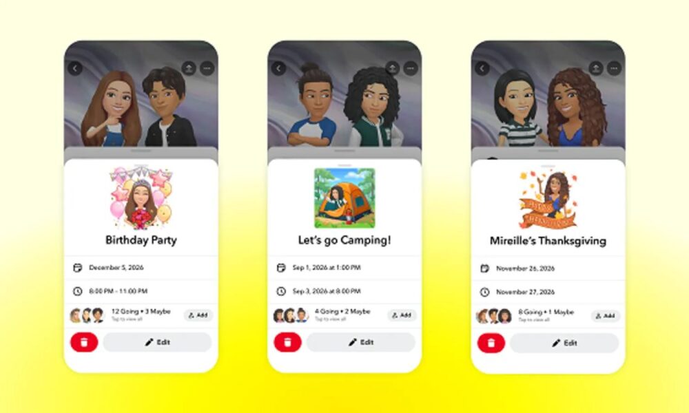 Snapchat Turns Chats Into Real-World Meetups With New Event Tools