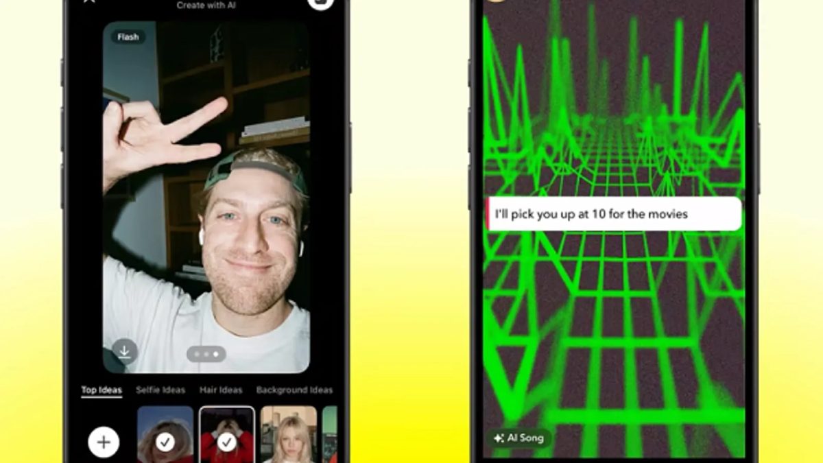 Snapchat Rolls Out AI Song Generation and Image Editing for Paying Subscribers