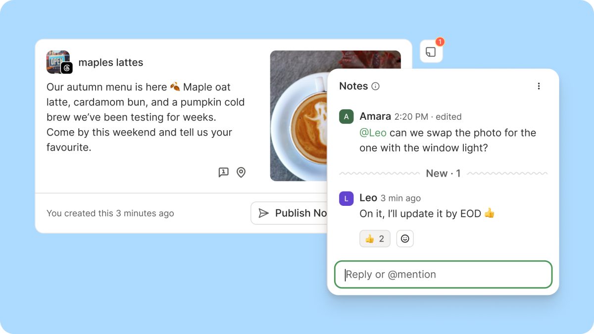 Buffer Adds Real-Time Collaborative Notes to Social Media Posts